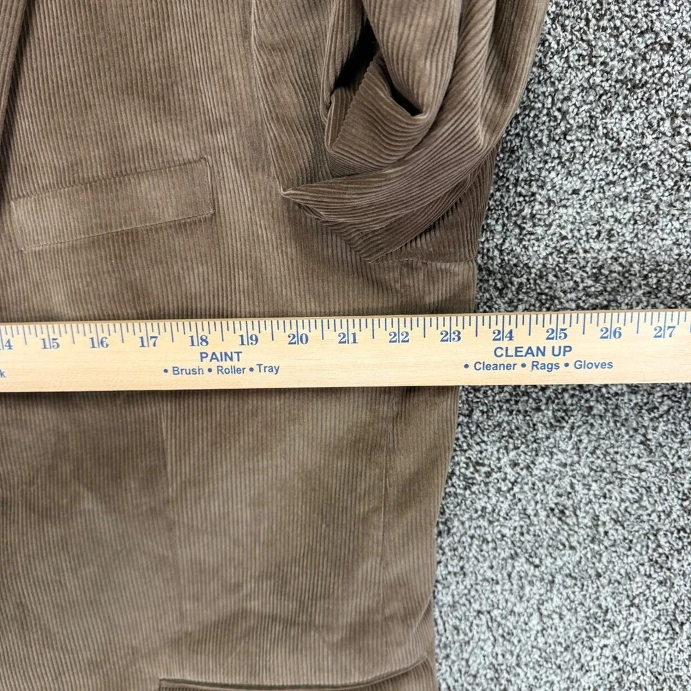 Saddlebred Blazer Mens 46R Brown‎ Corduroy Cotton Two-Button Sport Coat Jacket